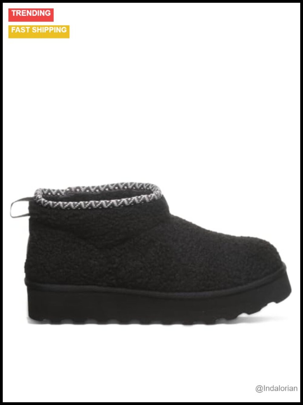 Faux Fur Snuggle Winter Boots Cozy Indoor Outdoor